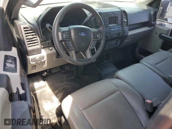 2018 Ford F-150 XL with VIN 1FTFX1C51JKC29165, listed as a Copart auction lot 53992755 with 160,047 mi miles and Clean Title. Bid and sale history available at carsss.com. Image 8.