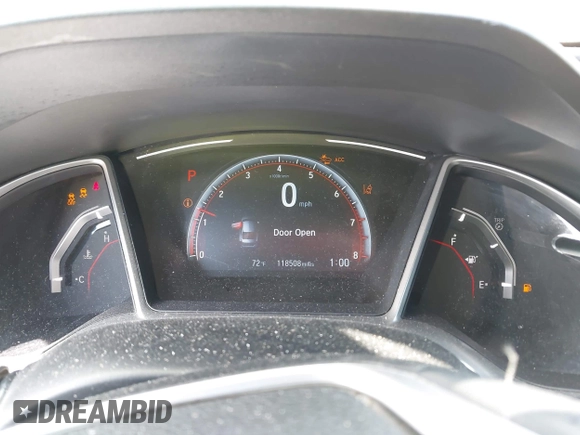 2019 Honda Civic Sedan Sport with VIN 2HGFC2F81KH548051, listed as a IAAI auction lot 41644496 with 118,508 mi miles. Bid and sale history available at carsss.com. Image 7.
