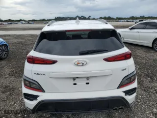 2022 Hyundai Kona N Line with VIN KM8K33A3XNU802061, listed as a Copart auction lot 52388735 with 58,892 mi miles and Salvage Title. Bid and sale history available at carsss.com. Image 6.