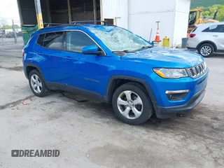 2018 Jeep Compass Altitude z VIN 3C4NJDBB0JT142314, wystawiony jako IAAI lot #42208895 z przebiegiem 119 459 mil mil oraz . Historia ofert i sprzedaży dostępna na DreamBid. Obrazek 1.