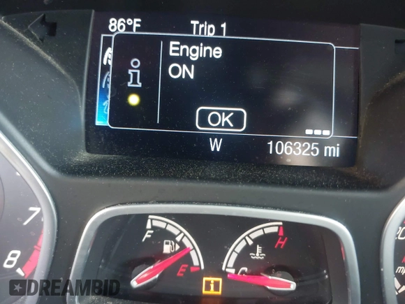 2014 Ford Focus ST with VIN 1FADP3L98EL269058, listed as a IAAI auction lot 42169021 with 106,325 mi miles and . Bid and sale history available at carsss.com. Image 15.