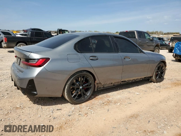 2023 BMW 3 Series 330i with VIN 3MW69FF00P8D51885, listed as a Copart auction lot 50623765 with 29,078 mi miles and Salvage Title. Bid and sale history available at carsss.com. Image 3.
