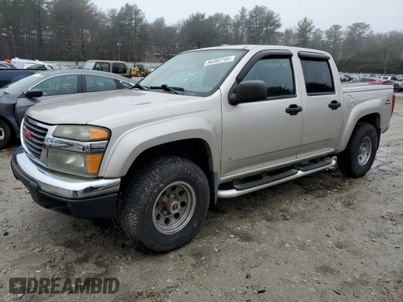2006 GMC Canyon SLE2 with VIN 1GTDT136568254800, listed as a Copart auction lot 84382744 with 113,793 mi miles and Clean Title. Bid and sale history available at carsss.com. Image 1.