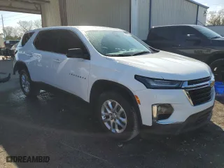 2022 Chevrolet Traverse LS with VIN 1GNERFKW4NJ113796, listed as a Copart auction lot 45738735 with 67,309 mi miles and Salvage Title. Bid and sale history available at carsss.com. Image 4.