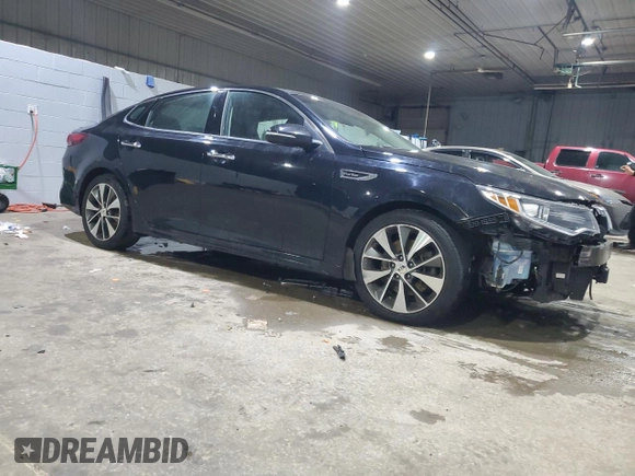 2016 Kia Optima SX Turbo with VIN 5XXGW4L28GG050137, listed as a Copart auction lot 45920845 with 90,664 mi miles and Salvage Title. Bid and sale history available at carsss.com. Image 4.