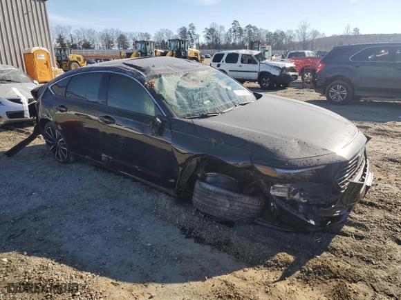 2024 Honda Accord Hybrid Touring with VIN 1HGCY2F85RA011017, listed as a Copart auction lot 46128255 with 36,576 mi miles and Salvage Title. Bid and sale history available at carsss.com. Image 4.