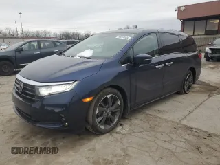 2022 Honda Odyssey Elite z VIN 5FNRL6H91NB042481, wystawiony jako Copart lot #85664034 z przebiegiem 26 870 mil mil oraz Nie do naprawy • Non repairable. Historia ofert i sprzedaży dostępna na DreamBid. Obrazek 1.