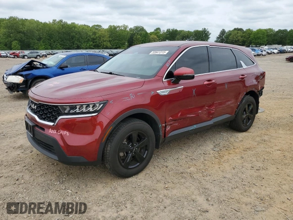 2022 Kia Sorento LX with VIN 5XYRGDLC0NG098996, listed as a Copart auction lot 53841315 with 51,379 mi miles and Salvage title. Bid and sale history available at DreamBid. Image 1.