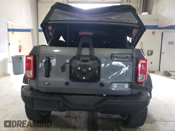 2021 Ford Bronco with VIN 1FMEE5DH2MLA86853, listed as a Copart auction lot 47424675 with Not provided miles and Salvage title. Bid and sale history available at DreamBid. Image 6.