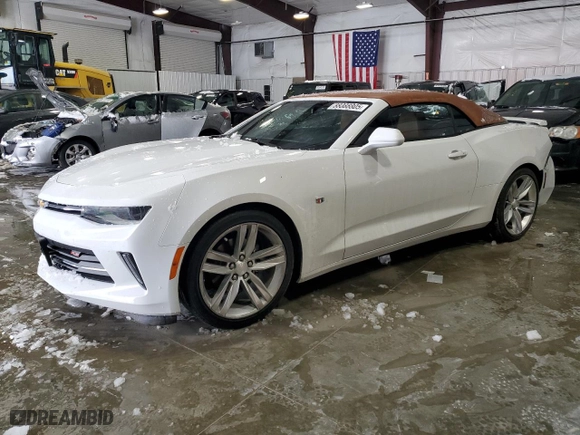 2017 Chevrolet Camaro 2LT with VIN 1G1FD3DS7H0111256, listed as a Copart auction lot 88088805 with 25,456 mi miles and Salvage Title. Bid and sale history available at carsss.com. Image 1.
