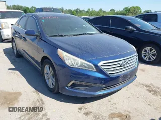 2015 Hyundai Sonata SE z VIN 5NPE24AF1FH219281, wystawiony jako IAAI lot #41981951 z przebiegiem 183 237 mil mil oraz . Historia ofert i sprzedaży dostępna na DreamBid. Obrazek 1.