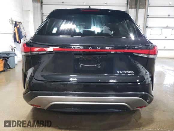 2025 Lexus RX with VIN 2T2BBMCA7SC066001, listed as a Copart auction lot 43270215 with 3,946 mi miles and Salvage Title. Bid and sale history available at carsss.com. Image 6.