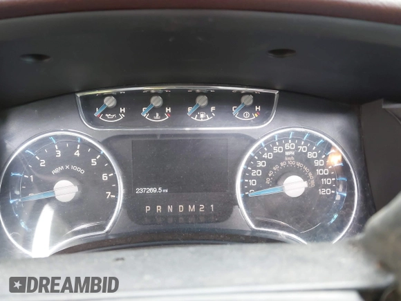 2013 Ford F-150 XL with VIN 1FTFW1EF8DKF58698, listed as a IAAI auction lot 41014041 with 237,269 mi miles and . Bid and sale history available at DreamBid. Image 7.