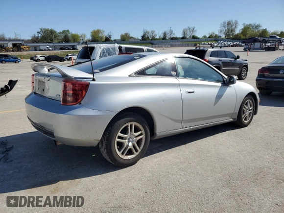 2003 Toyota Celica GT with VIN JTDDR32T730162812, listed as a Copart auction lot 53166595 with 185,433 mi miles and Salvage Title. Bid and sale history available at carsss.com. Image 3.