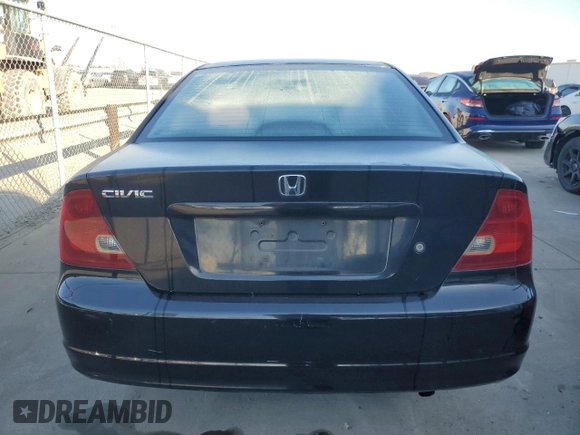 2003 Honda Civic LX with VIN 1HGEM22503L060315, listed as a Copart auction lot 89404785 with Not Provided miles and Clean Title. Bid and sale history available at DreamBid. Image 6.