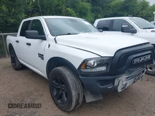 2024 Ram 1500 Warlock with VIN 1C6RR6LGXRS127565, listed as a IAAI auction lot 42499821 with 33,117 mi miles and . Bid and sale history available at DreamBid. Image 1.