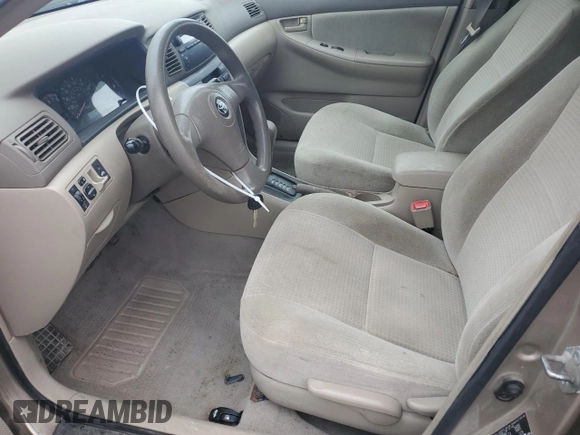 2005 Toyota Corolla CE с VIN 2T1BR32E85C859617, выставлен на аукционе Copart как лот 56148705 с пробегом 281 415 миль миль и Чистый • Clean title. История ставок и продаж доступна на DreamBid. Изображение 7.