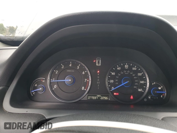 2010 Honda Accord Crosstour EX with VIN 5J6TF1H32AL013861, listed as a Copart auction lot 52979785 with 77,597 mi miles and Salvage Title. Bid and sale history available at carsss.com. Image 9.