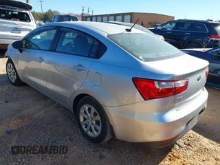 2017 Kia Rio LX with VIN KNADM4A35H6113776, listed as a IAAI auction lot 41035251 with 123,574 mi miles. Bid and sale history available at carsss.com. Image 3.
