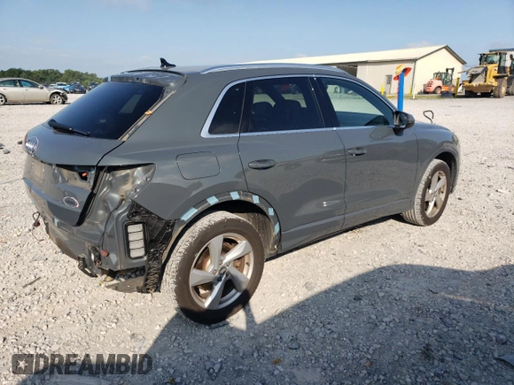 2019 Audi Q3 with VIN WA1BEDF33K1085331, listed as a Copart auction lot 64170625 with 70,209 mi miles and Salvage title. Bid and sale history available at DreamBid. Image 3.
