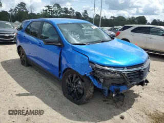 2024 Chevrolet Equinox LS with VIN 3GNAXHEG0RL163520, listed as a Copart auction lot 58076045 with 28,531 mi miles and Salvage title. Bid and sale history available at DreamBid. Image 4.