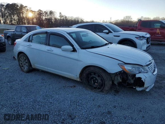 2013 Chrysler 200 LX with VIN 1C3CCBAG3DN743065, listed as a Copart auction lot 88041135 with 209,621 mi miles and Salvage Title. Bid and sale history available at carsss.com. Image 4.