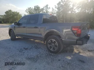 2024 Ford F-150 STX with VIN 1FTEW2K54RKE81302, listed as a Copart auction lot 72587334 with 2,555 mi miles and Salvage Title. Bid and sale history available at carsss.com. Image 2.