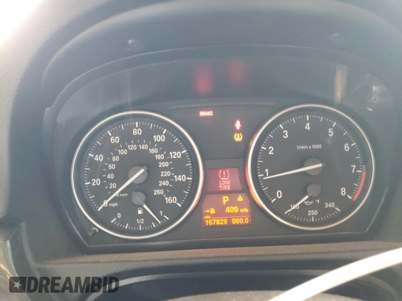2009 BMW 3 Series 328i with VIN WBAWV13529P122028, listed as a Copart auction lot 50904635 with 167,829 mi miles and Salvage Title. Bid and sale history available at DreamBid. Image 9.