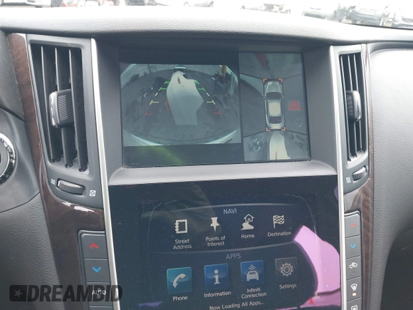 2014 Infiniti Q50 Premium z VIN JN1BV7AP8EM671403, wystawiony jako IAAI lot #41837716 z przebiegiem 115 058 mil mil oraz . Historia ofert i sprzedaży dostępna na DreamBid. Obrazek 19.
