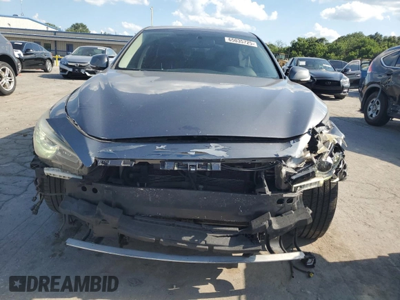 2018 Infiniti Q50 Luxe with VIN JN1EV7AR7JM443644, listed as a Copart auction lot 65035725 with 104,045 mi miles and Clean title. Bid and sale history available at DreamBid. Image 5.