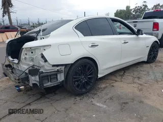 2019 Infiniti Q50 RED SPORT 400 with VIN JN1FV7AP3KM760521, listed as a IAAI auction lot 41469103 with 85,768 mi miles. Bid and sale history available at carsss.com. Image 4.