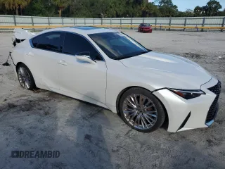 2022 Lexus IS with VIN JTHDA1D25N5118652, listed as a Copart auction lot 86983604 with 29,860 mi miles and Salvage Title. Bid and sale history available at carsss.com. Image 4.