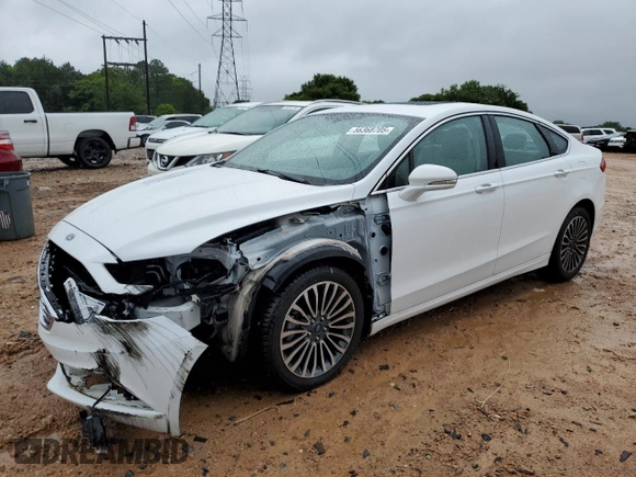 2018 Ford Fusion Titanium with VIN 3FA6P0D90JR168419, listed as a Copart auction lot 56368705 with 95,006 mi miles and Salvage title. Bid and sale history available at DreamBid. Image 1.