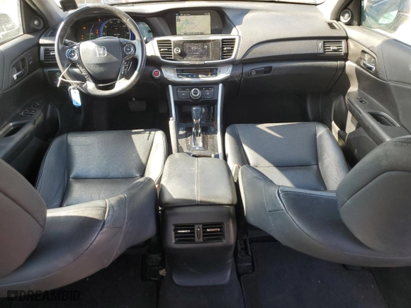 2014 Honda Accord Hybrid Touring with VIN 1HGCR6F70EA000805, listed as a Copart auction lot 47135185 with 129,446 mi miles and Salvage Title. Bid and sale history available at carsss.com. Image 8.