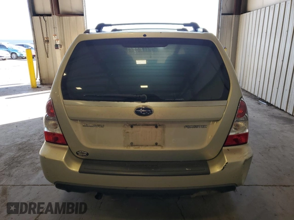 2007 Subaru Forester X with VIN JF1SG63617H712848, listed as a Copart auction lot 77260134 with 0 mi miles and Salvage Title. Bid and sale history available at carsss.com. Image 6.