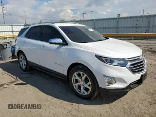 2020 Chevrolet Equinox Premier with VIN 3GNAXNEV8LS685127, listed as a Copart auction lot 57146455 with 48,879 mi miles and Salvage title. Bid and sale history available at DreamBid. Image 4.