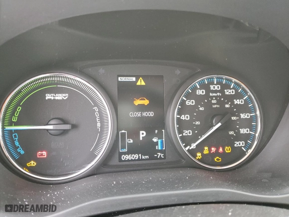 2019 Mitsubishi Outlander PHEV SEL with VIN JA4J24A58KZ607465, listed as a Copart auction lot 89104125 with 96091 miles and Salvage Title. Bid and sale history available at carsss.com. Image 9.