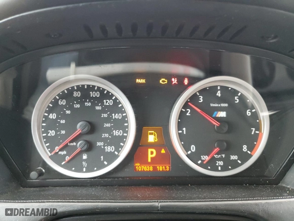 2012 BMW X6 M with VIN 5YMGZ0C52CLK14445, listed as a Copart auction lot 84619184 with 107,638 mi miles and Clean Title. Bid and sale history available at carsss.com. Image 9.