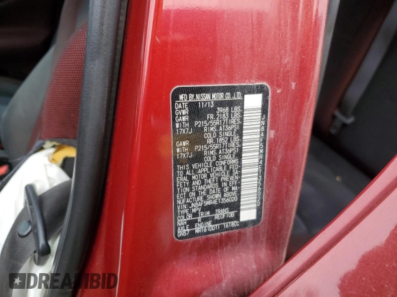 2014 Nissan Juke SV with VIN JN8AF5MR4ET356020, listed as a Copart auction lot 44993545 with Not Provided miles and Salvage Title. Bid and sale history available at carsss.com. Image 14.