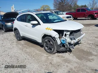 2018 Honda HR-V EX-L Navi with VIN 3CZRU6H7XJM716266, listed as a IAAI auction lot 41978420 with 92,510 mi miles. Bid and sale history available at carsss.com. Image 1.