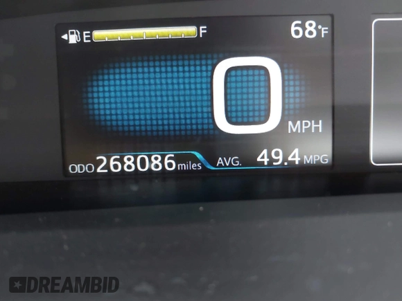 2017 Toyota Prius Two with VIN JTDKBRFU8H3057364, listed as a IAAI auction lot 39968207 with 268,086 mi miles. Bid and sale history available at carsss.com. Image 16.