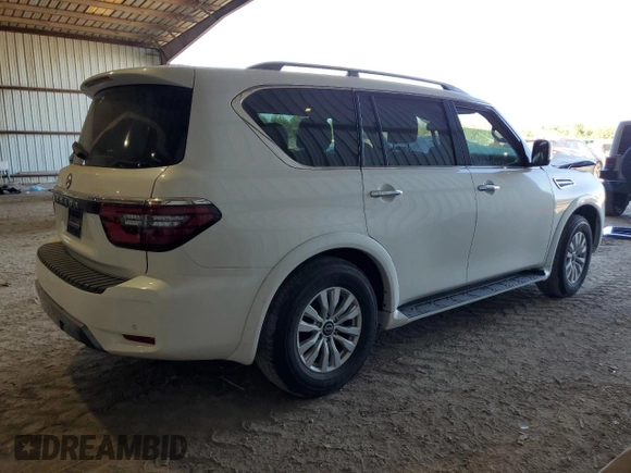 2023 Nissan Armada SV with VIN JN8AY2AC3P9180098, listed as a Copart auction lot 71536714 with 14,230 mi miles and Salvage Title. Bid and sale history available at carsss.com. Image 3.