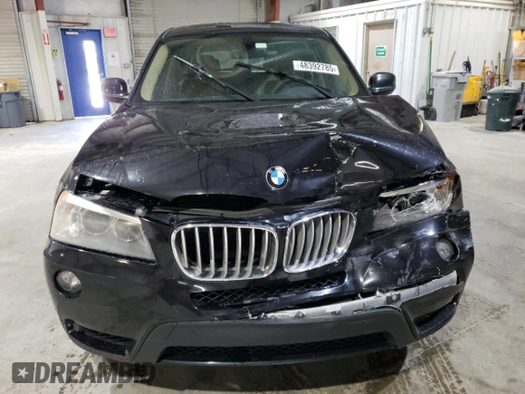 2011 BMW X3 35i with VIN 5UXWX7C57BLL15125, listed as a Copart auction lot 48392785 with 152,463 mi miles and Salvage Title. Bid and sale history available at DreamBid. Image 5.