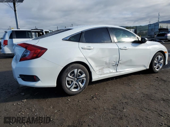2016 Honda Civic Sedan LX with VIN 19XFC2F58GE035323, listed as a Copart auction lot 51520235 with 141,304 mi miles and Salvage Title. Bid and sale history available at carsss.com. Image 3.