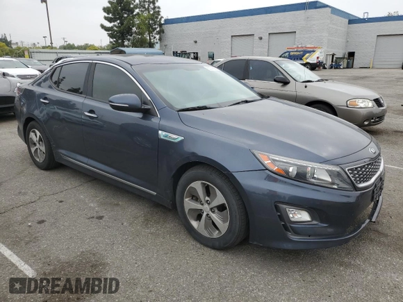 2015 Kia Optima with VIN KNAGM4AD2F5079501, listed as a Copart auction lot 55307585 with 113,136 mi miles and Salvage Title. Bid and sale history available at DreamBid. Image 4.