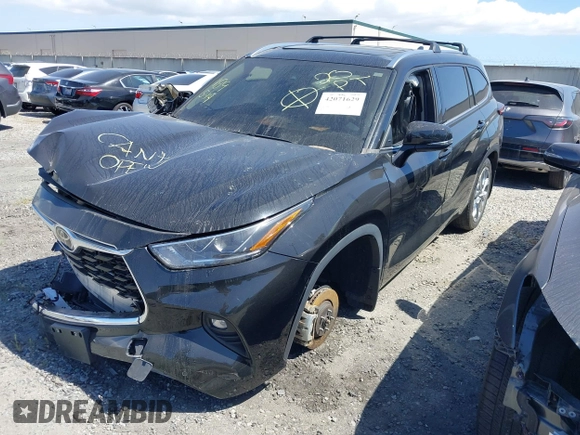 2023 Toyota Highlander L with VIN 5TDKDRAH5PS012464, listed as a IAAI auction lot 42071629 with 49,958 mi miles and . Bid and sale history available at DreamBid. Image 23.