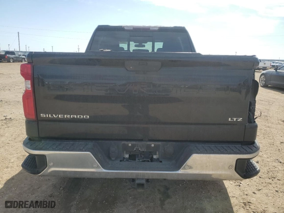 2019 Chevrolet Silverado 1500 LTZ with VIN 3GCUYGEDXKG179399, listed as a Copart auction lot 43027455 with 123,746 mi miles and Salvage Title. Bid and sale history available at carsss.com. Image 6.