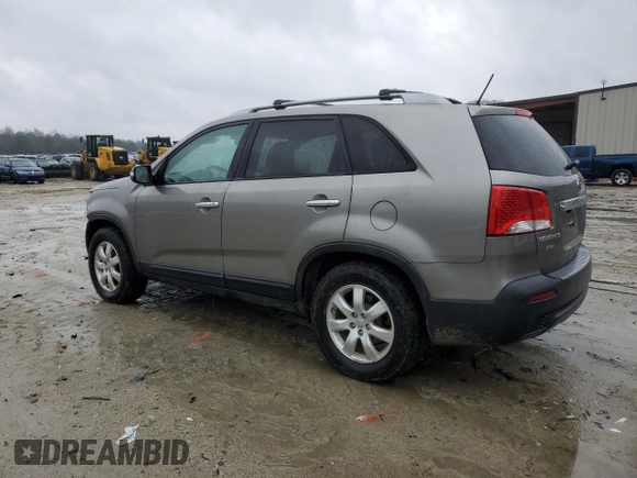 2013 Kia Sorento LX with VIN 5XYKT4A20DG330244, listed as a Copart auction lot 50123075 with 64,959 mi miles and Salvage Title. Bid and sale history available at carsss.com. Image 2.