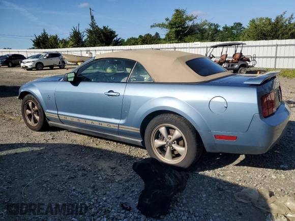 2005 Ford Mustang Deluxe с VIN 1ZVFT84N155227663, выставлен на аукционе Copart как лот 57402915 с пробегом 184 817 миль миль и Списание • Salvage title. История ставок и продаж доступна на DreamBid. Изображение 2.