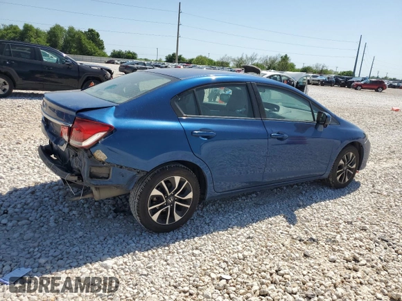 2015 Honda Civic EX z VIN 2HGFB2F87FH552890, wystawiony jako Copart lot #52539095 z przebiegiem 119 059 mil mil oraz Szkoda całkowita • Salvage title. Historia ofert i sprzedaży dostępna na DreamBid. Obrazek 3.